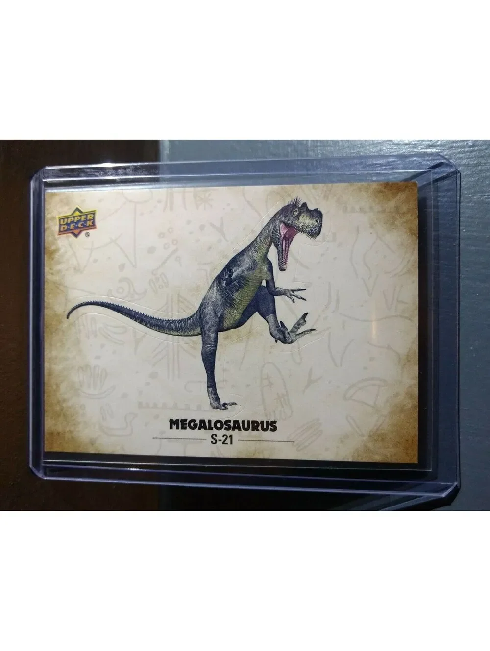 2015 Upper Deck Dinosaurs Megalosaurus #S-21 Trading Sticker Card